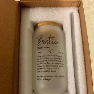 Bestie 16 oz Beer Can Glass
